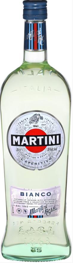 Напиток винный Martini Bianco Вермут 15% Италия 500 мл., стекло