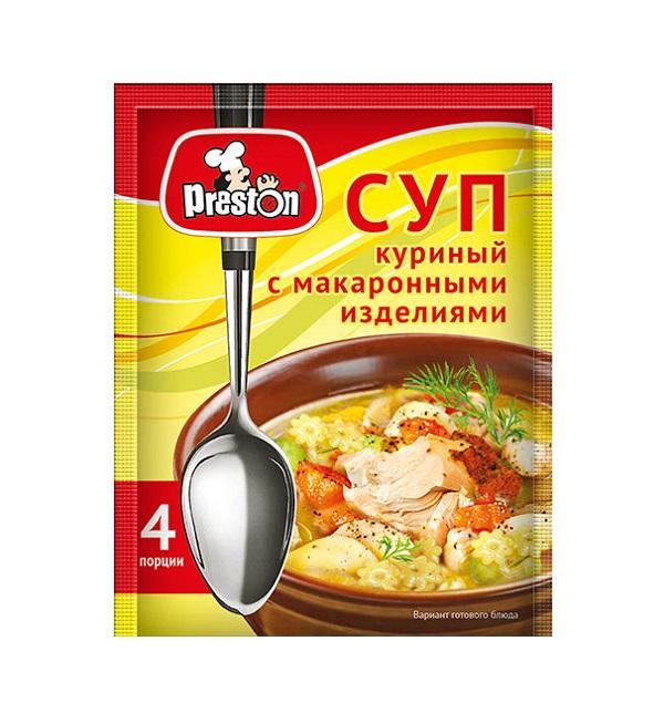 Суп Pr.Preston куриный с макаронными изделиями , 60 гр, сашет