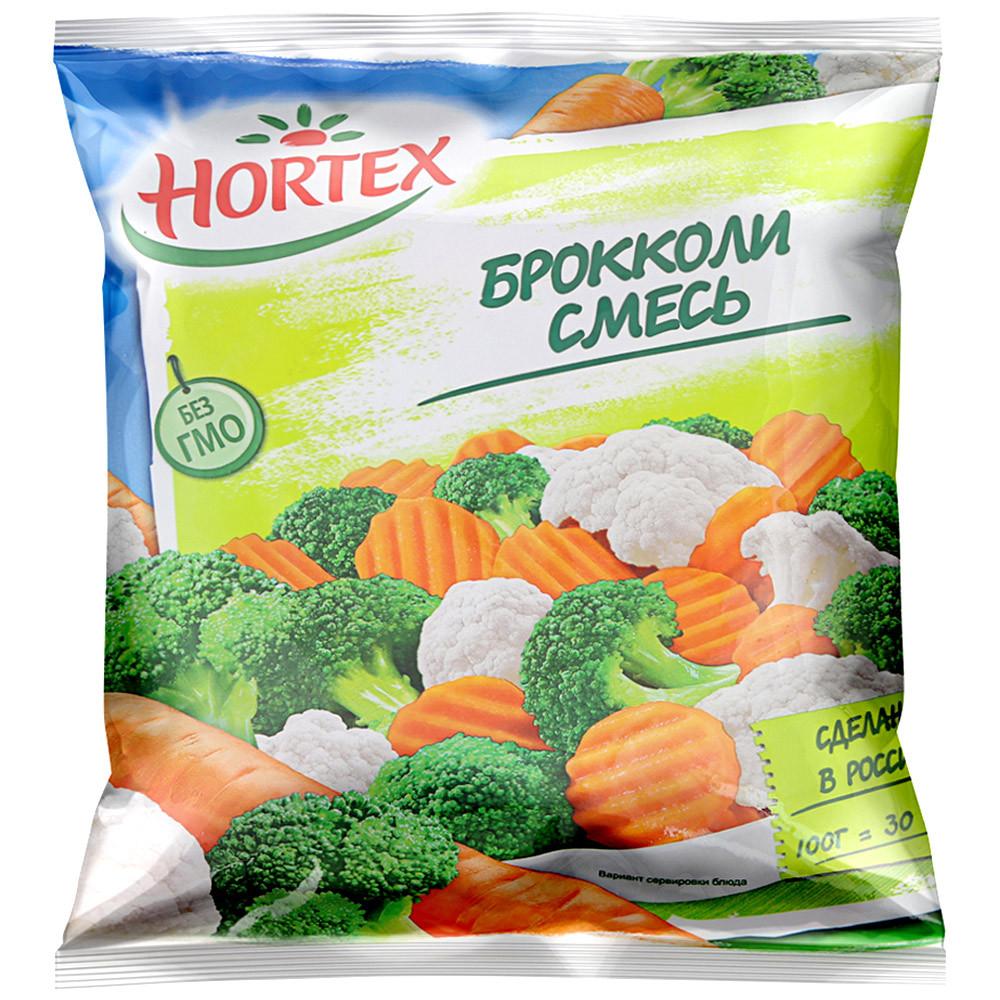 Смесь овощная Hortex Брокколи замороженная 400 гр., флоу-пак