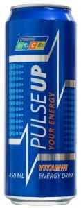 Напиток энергетический Pulse Up Energy синий 450 мл., ж/б