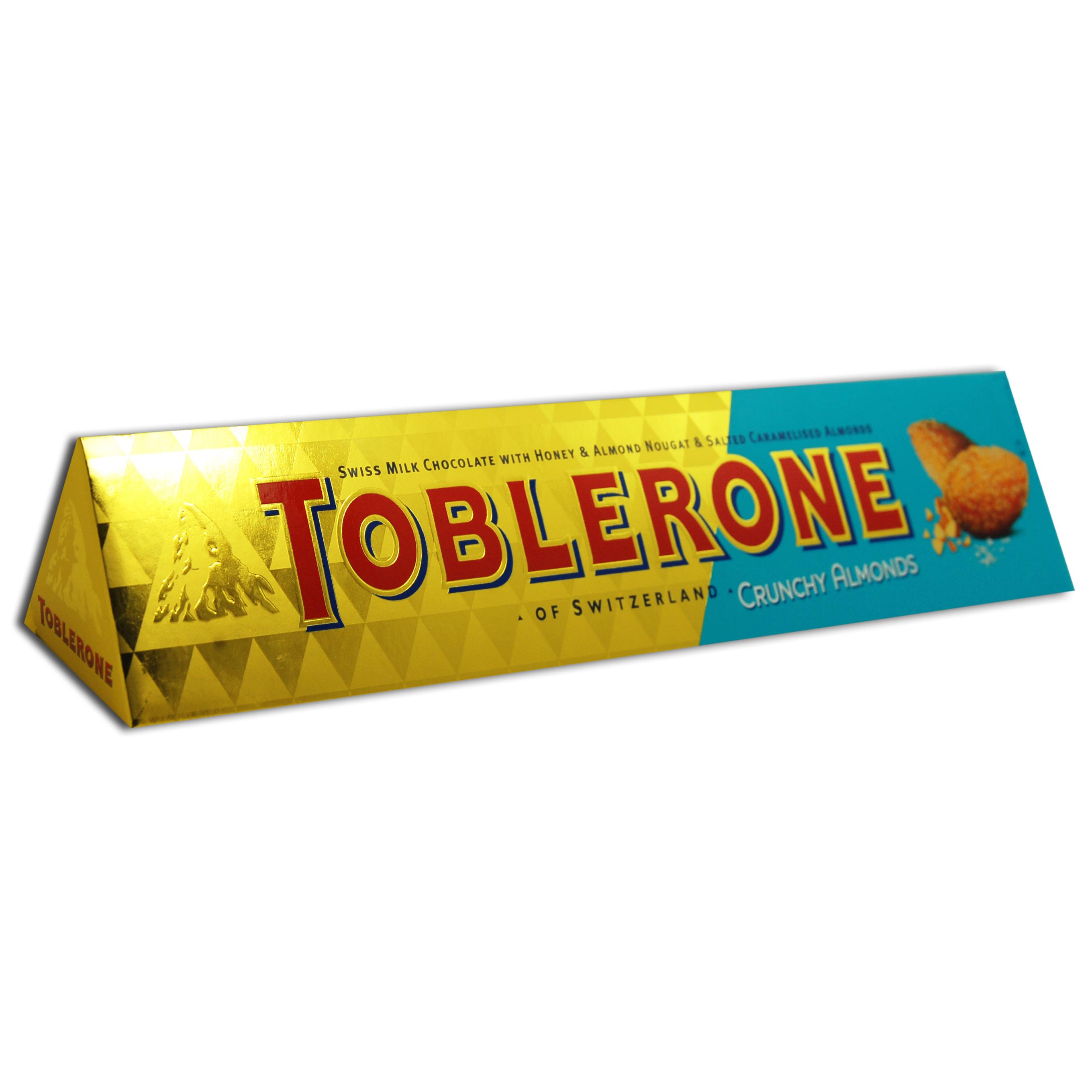 Шоколад Toblerone Молочный с хрустящим миндалем