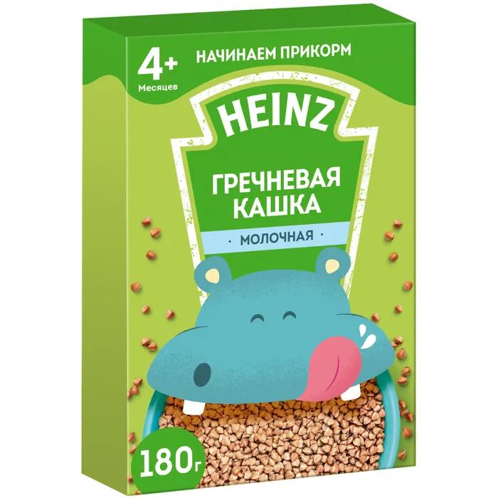 Каша молочная Heinz гречневая с 4месяцев 180 гр., картон