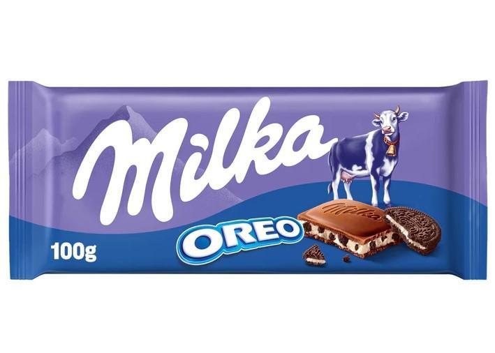 Шоколад Milka Oreo молочный 100 гр., флоу-пак