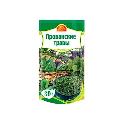 Приправа Русский аппетит смесь ароматных трав прованские, 30 гр., дой-пак