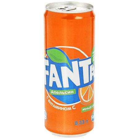 Напиток газированный Fanta апельсин 330 мл., ж/б