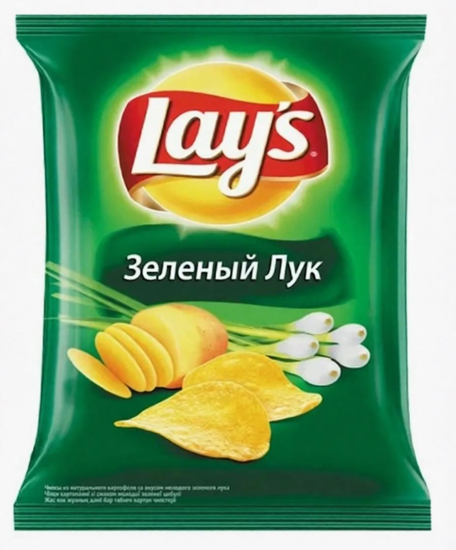 Чипсы Lay's зеленый лук 70 гр., флоу-пак