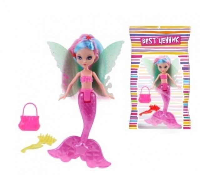 Кукла S+S Toys, Русалка-фея 18 см., с аксессуарами, 18х3х25,5 см., 200 гр., пакет