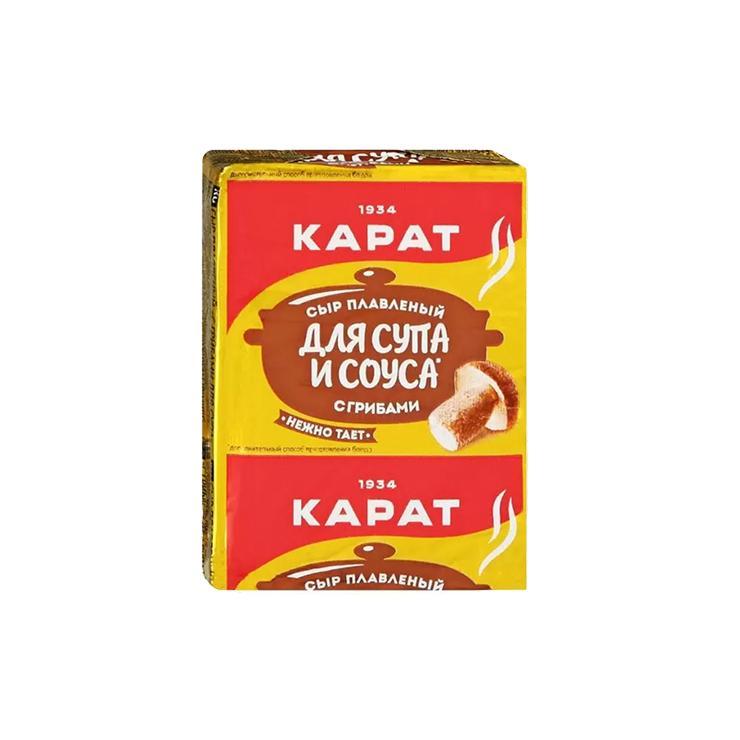 Сыр Карат  с грибами для супа плавленый 45%, 90 гр., обертка фольга/бумага