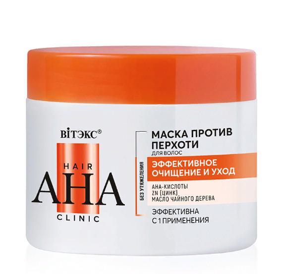 Маска-бальзам Вiтэкс против перхоти Hair АНА Clinic эффективное очищение и уход 300 мл., банка