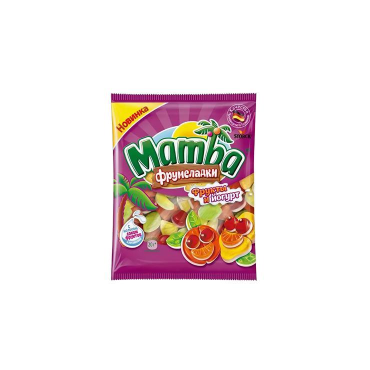 Мармелад жевательный Mamba фрукты йогурт 140 гр., флоу-пак