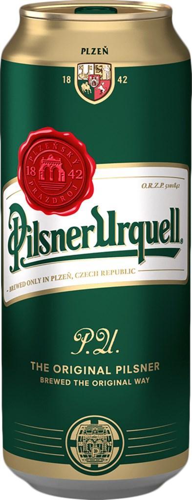 Пиво светлое фильтрованное Pilsner Urquell 4,4%, 500 мл., ж/б