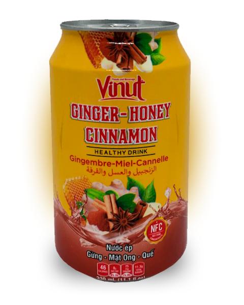 Напиток сокосодержащий Vinut Ginger-Honey Cinnamon 300 мл., ж/б