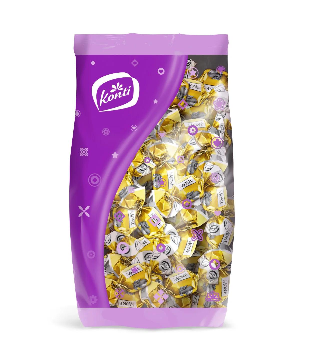 Конфеты Konti Моне трюфель с грушей 1 кг., флоу-пак