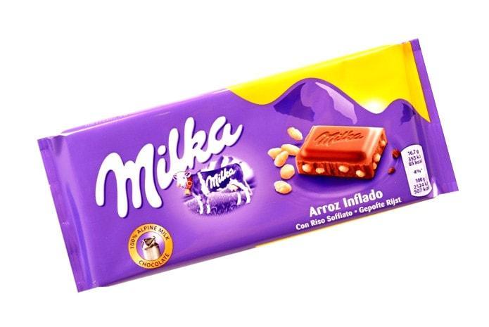 Шоколад Milka Arroz Inflado воздушный рис, 100 гр., флоу-пак