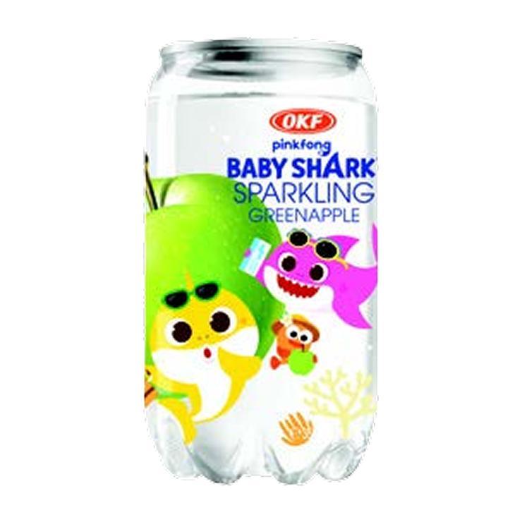 Напиток газированный OKF BABYSHARK Sparkling Green Apple 350 мл., ПЭТ
