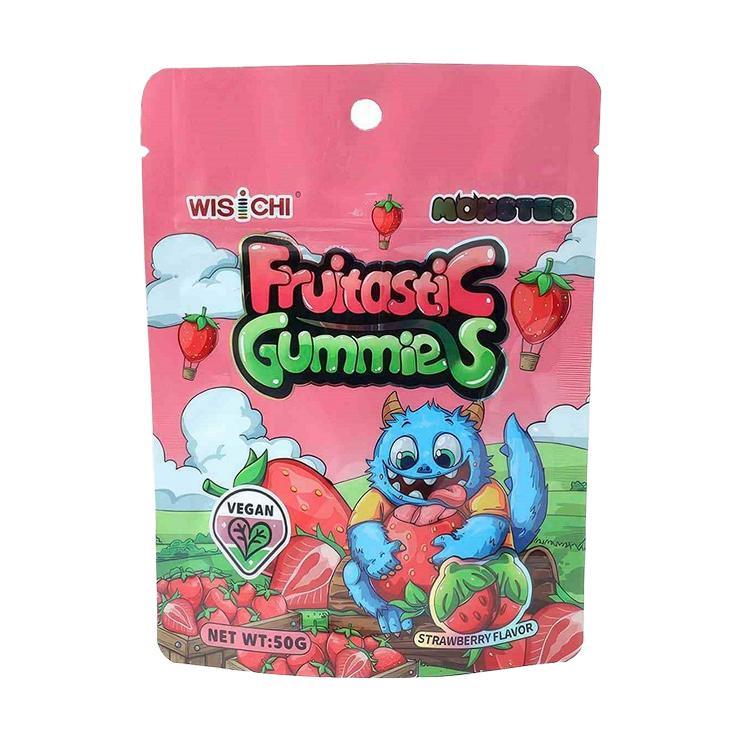 Конфеты жевательные Wisichi клубника 50 гр., дой-пак