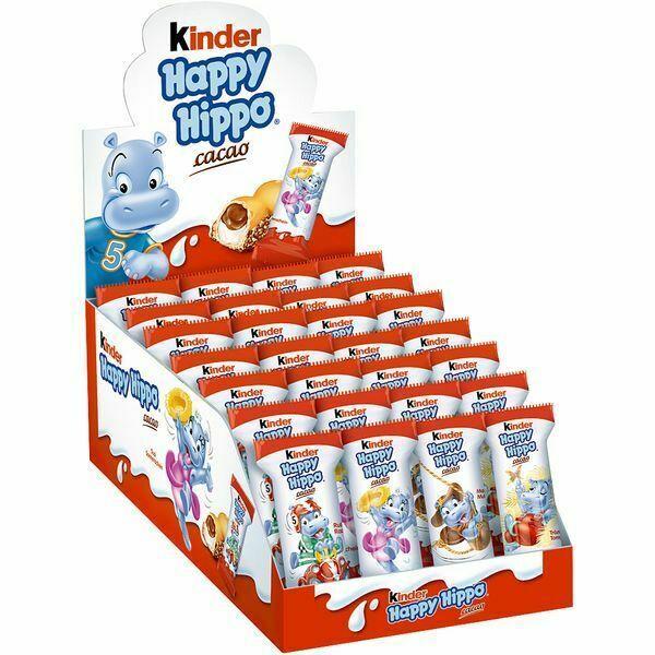 Печенье Kinder Happy Hippo Cacao Мини шоколадно-молочное 20,7 гр., флоу-пак