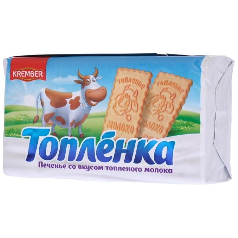 Печенье KREMBER топленка сахарное  250 гр., флоу-пак