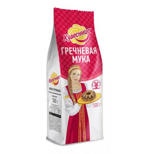 Мука Кудесница Гречневая, 500 гр., бумажная упаковка