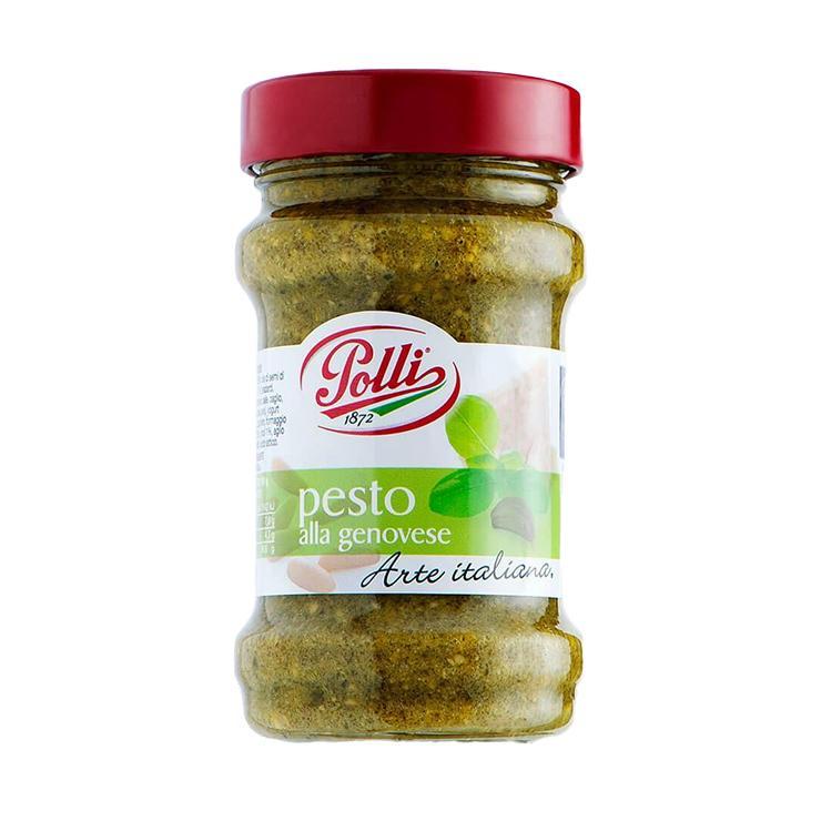 Соус Polli женовезе зеленый песто 550 гр., стекло