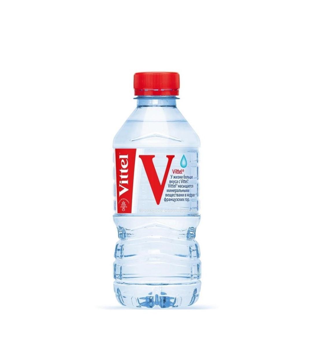 Вода негазированная Vittel минеральная 330 мл., ПЭТ