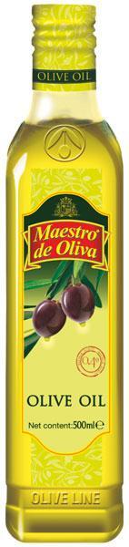 Масло оливковое Maestro de Oliva 100% рафинированное, 500 мл., стекло