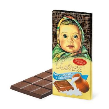 Шоколад Аленка Много молока, 90 гр., бумажная упаковка