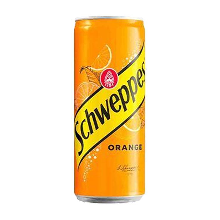 Напиток газированный Schweppes апельсин Польша 330 мл., ж/б