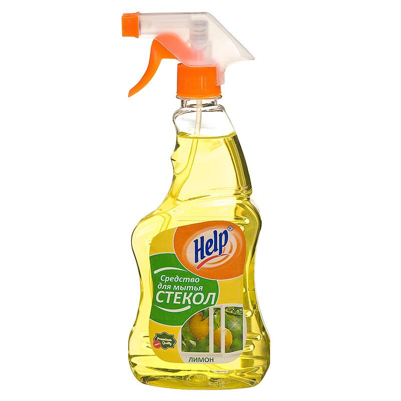 Средство для мытья стекол Help Лимон 500 мл., ПЭТ