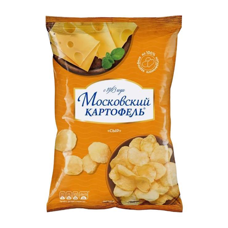 Чипсы Московский картофель сыр 60 гр., флоу-пак