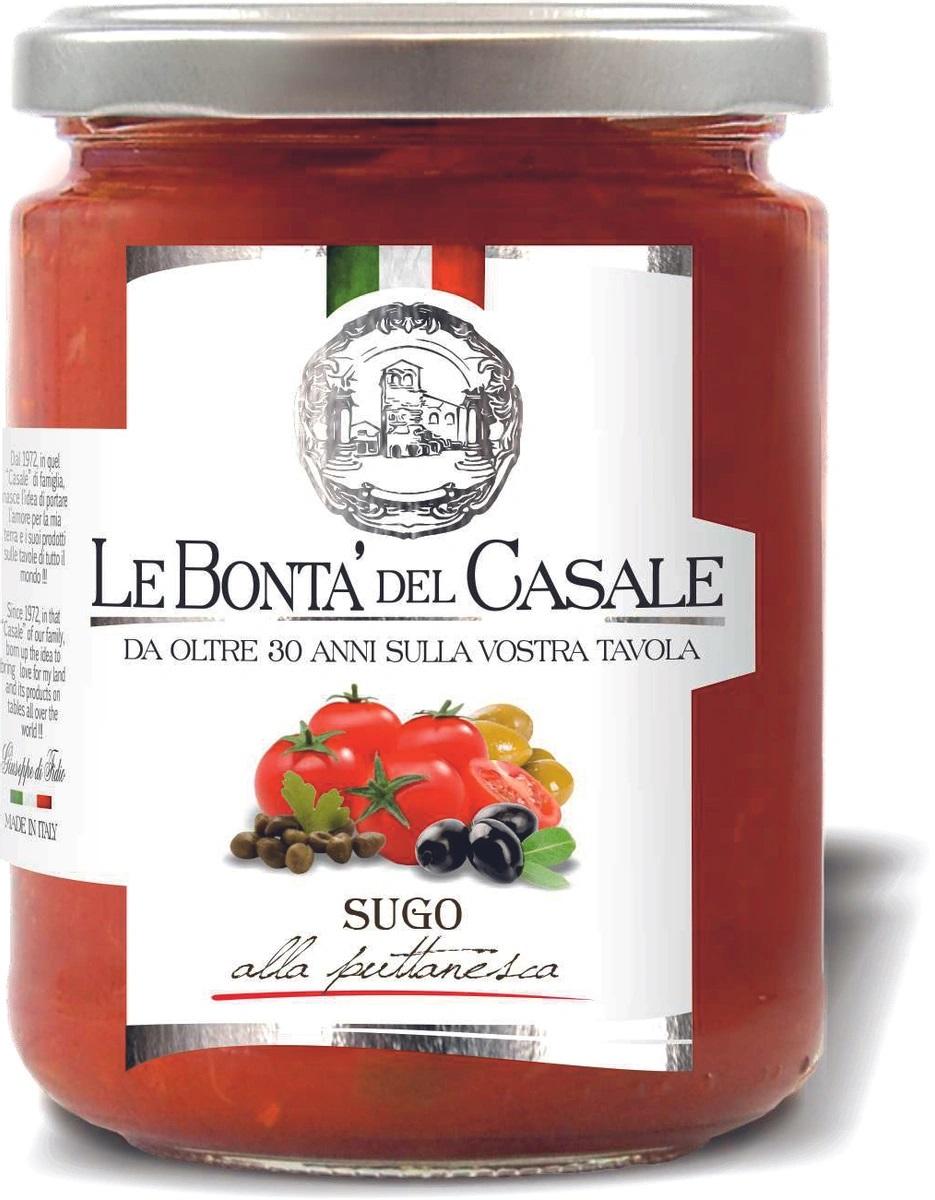 Соус Le Bonta' del Casale Путтанеска, 314 мл., стекло