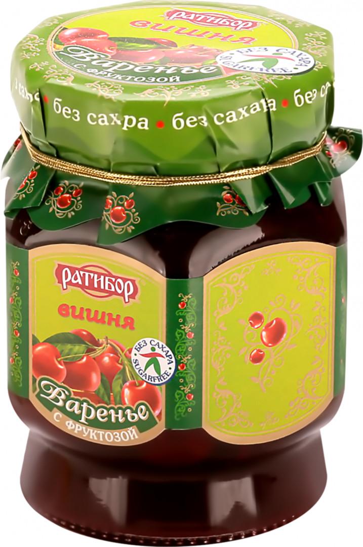 Варенье Ратибор Вишня диетическое с фруктозой 350 гр., стекло