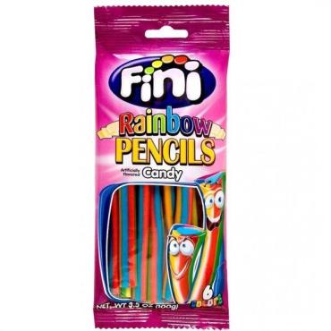 Мармелад без сахара Fini rainbow pencils 6 colours, Fini, 100 гр., флоу-пак