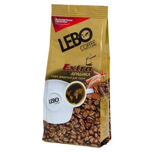 Кофе Lebo Extra молотый для турки 75 гр., флоу-пак