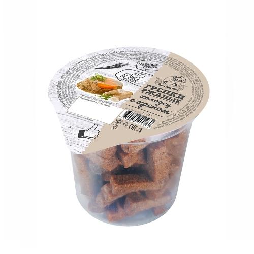 Гренки Дон Крутон ржано-пшеничные холодец с хреном, 130 гр., пакет