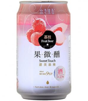 Пивной напиток Taiwan Beer Sweet Touch Fruit Beer пастеризованный фильтрованный 3,5% 330 мл., ж/б