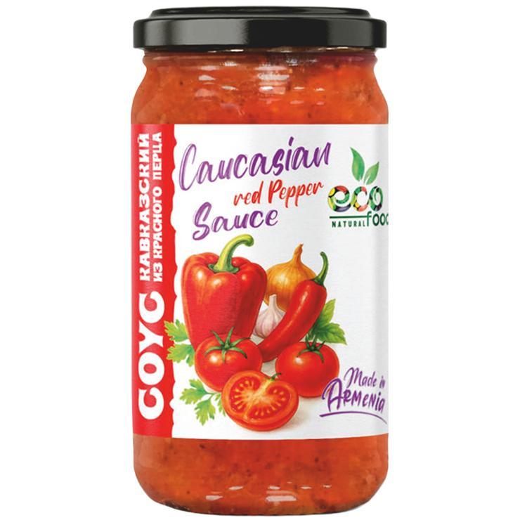 Соус Ecofood кавказский из красного перца 350 гр., стекло