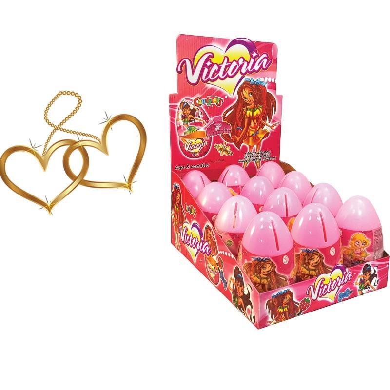Яйцо Victoria с игрушкой и драже сахарное 10 гр., пластик