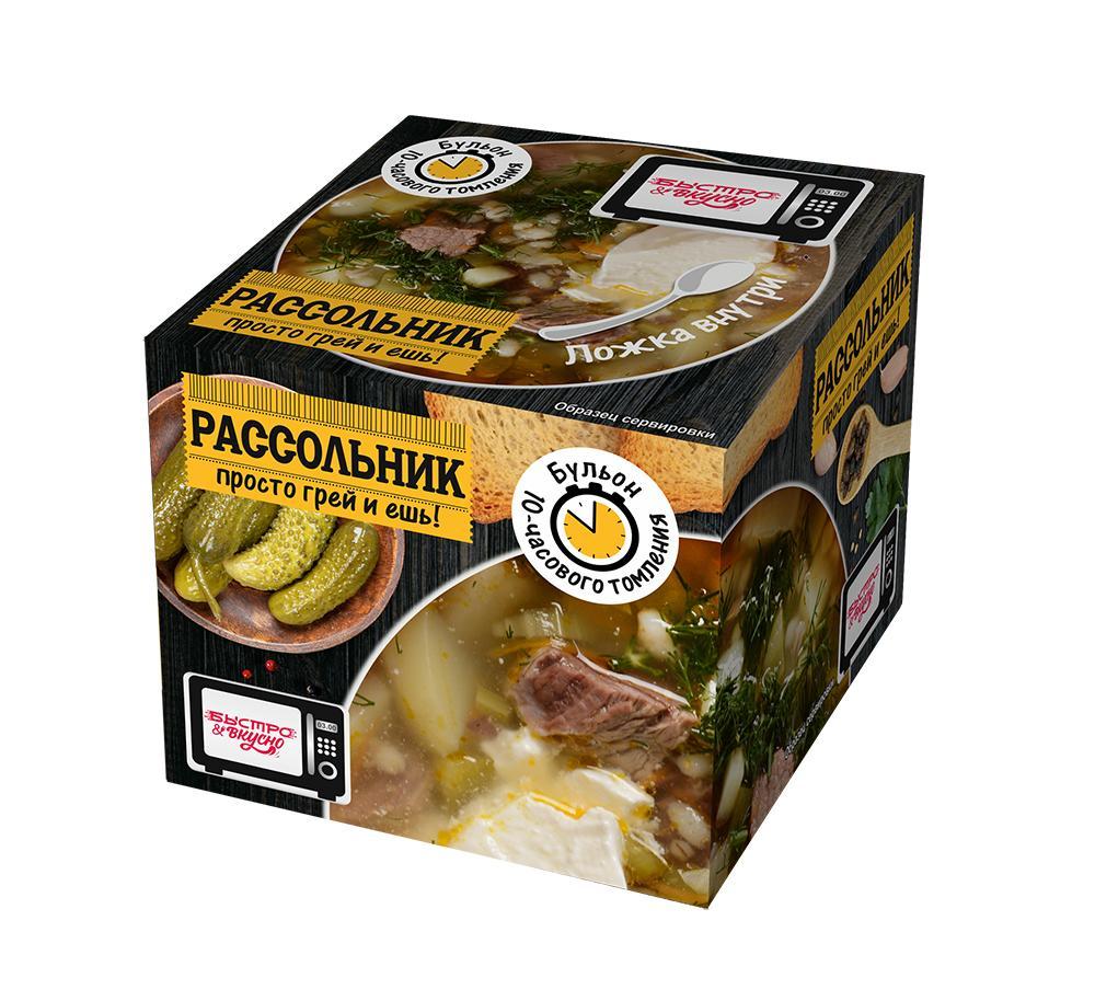 Суп Быстро&вкусно Рассольник замороженный 250 гр., ПЭТ