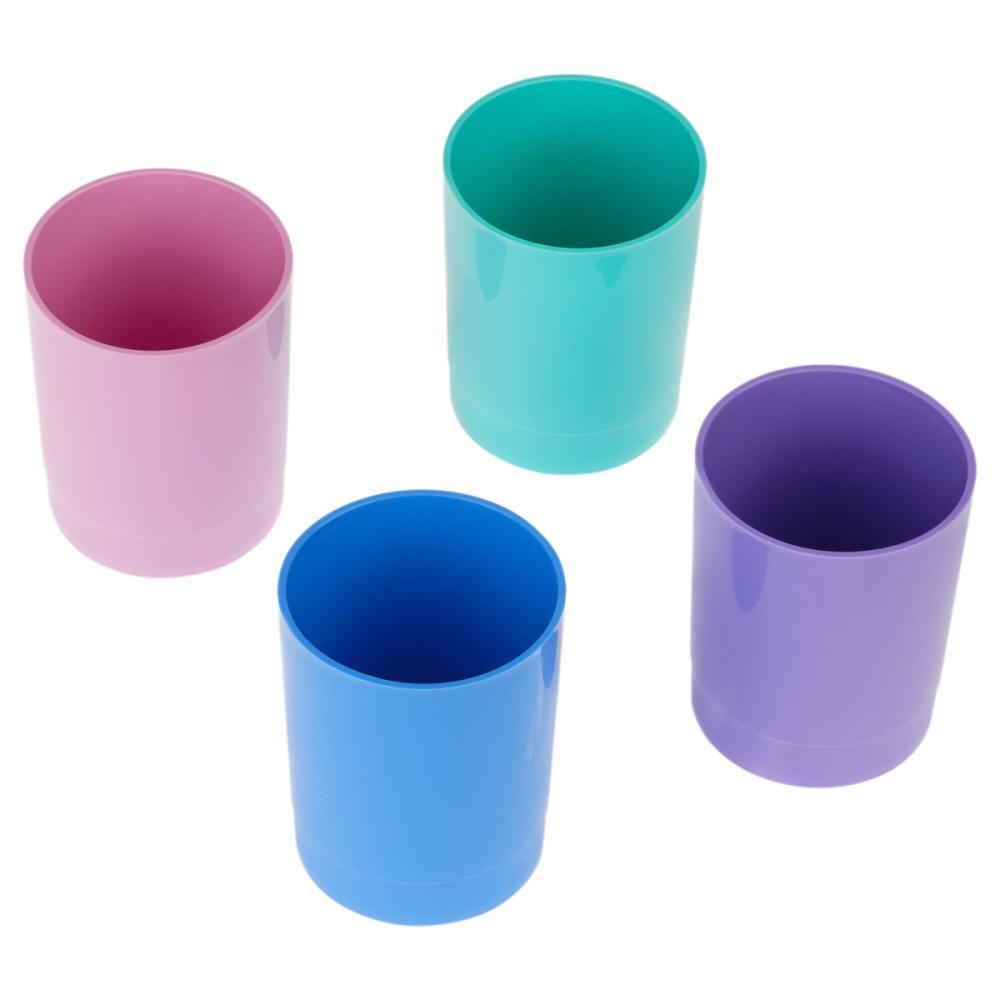 Подставка-стакан Стамм лидер круглая пастельные цвета ассорти пластиковая, пакет