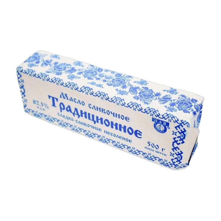 Масло сливочное Лав Продукт традиционное 82,5% 500 гр., обертка