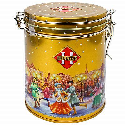 Чай Hilltop Новогодний пейзаж Подарок Цейлона черный 100 гр., ж/б