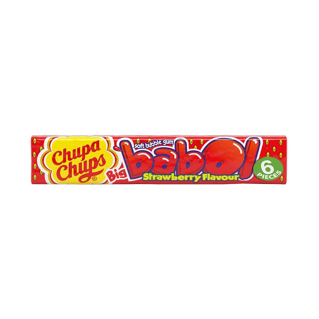 Жевательная резинка Chupa Chups Big Babol Strawberry 21 гр., обертка