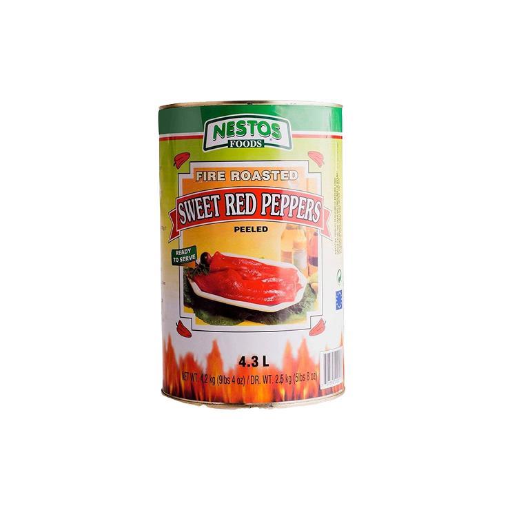 Перец Nestos sweet red peppers печеный 4,2 кг., ж/б