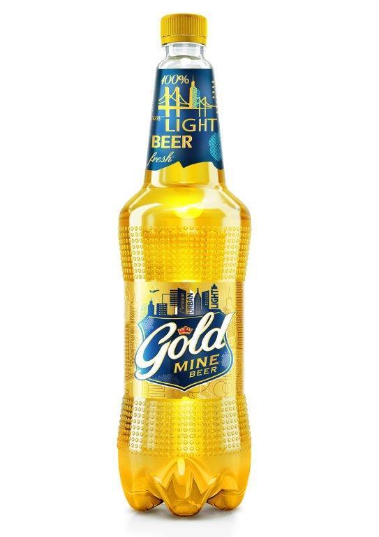Пиво Gold Mine светлое пастеризованное фильтрованное  Beer 4.6%, 1,35 л., ПЭТ
