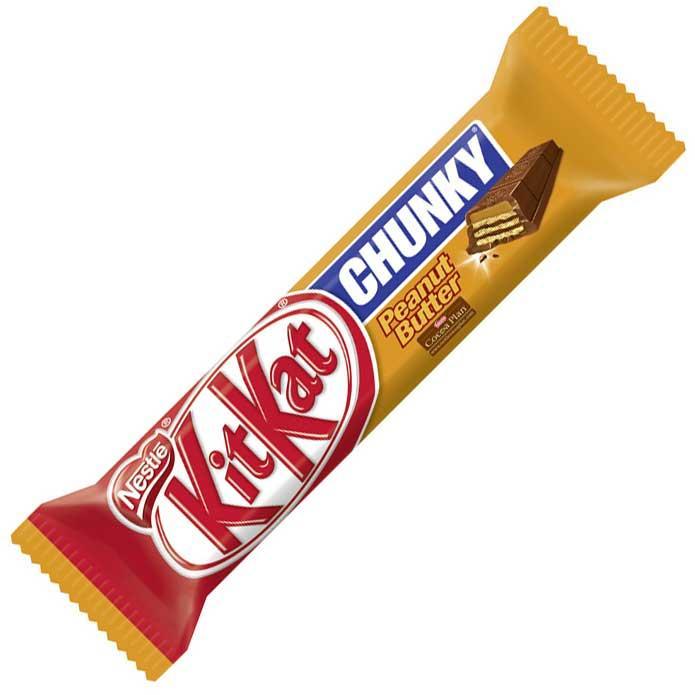 Батончик шоколадный KitKat Chunky Peanut Butter с арахисовым пастой 40 гр., флоу-пак