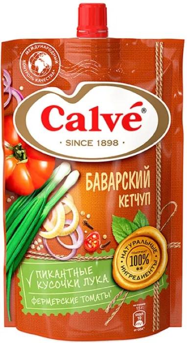Кетчуп Calve первой категории Баварский, 350 гр., дой-пак