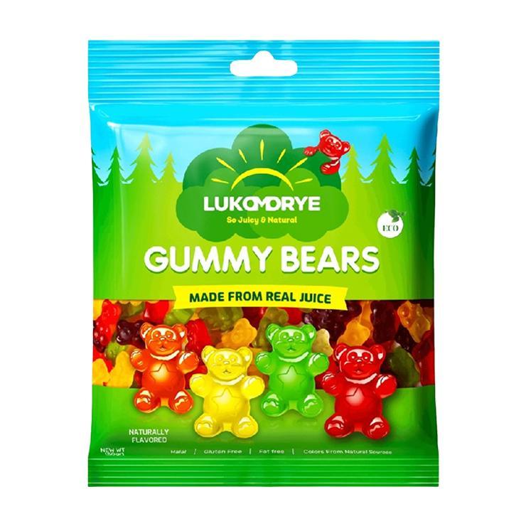 Мармелад жевательный LUKOMORYE gummy bears лесные обитатели 50 гр., флоу-пак