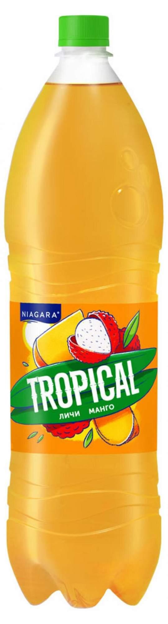 Напиток газированный Niagara tropical личи манго 1,45 л., ПЭТ