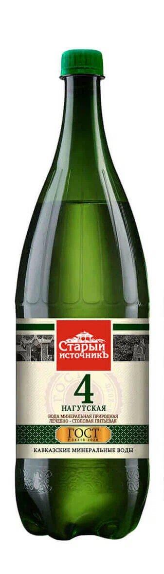 Вода газированная Старый источникъ № 4 минеральная 1,5 л., ПЭТ